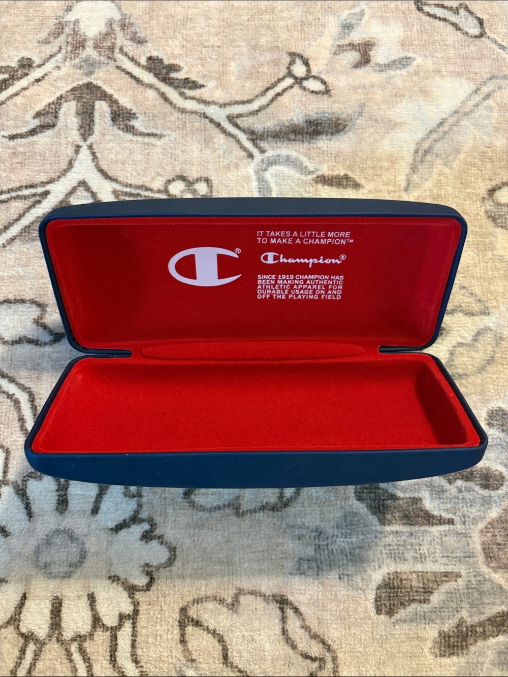 Champion Navy and Red Glasses Case